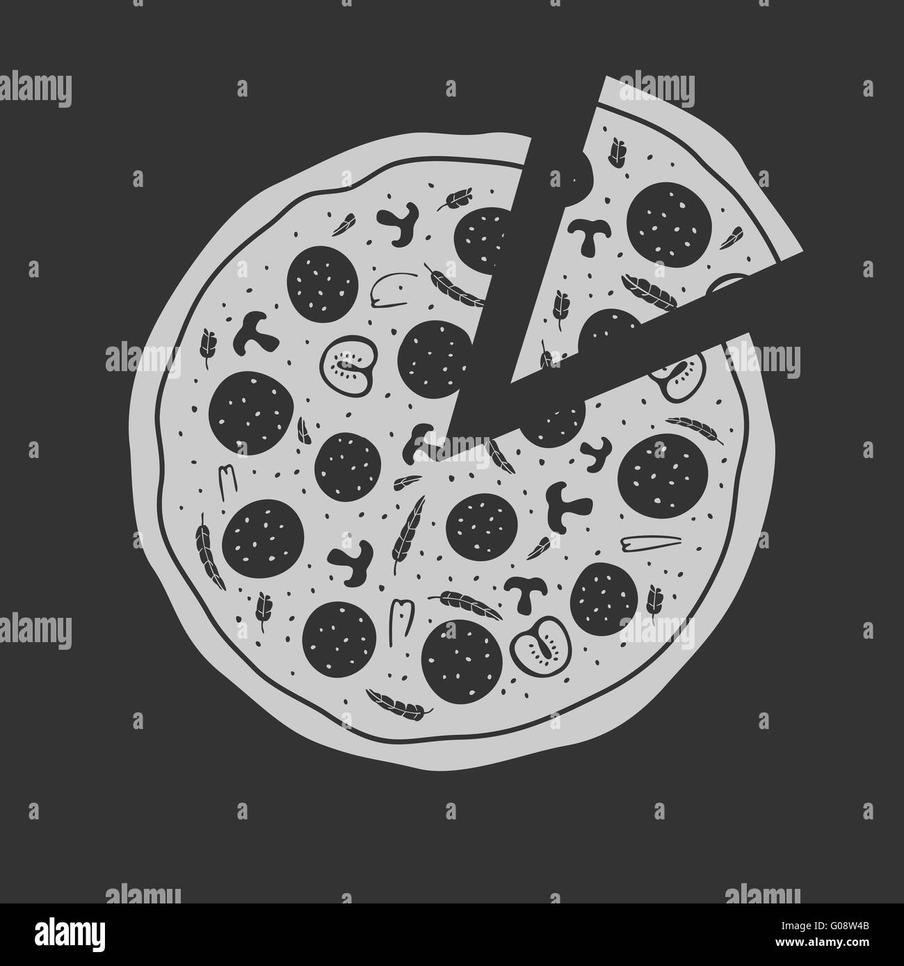 Vector Emblem Pizza Stock Vector Image & Art - Alamy