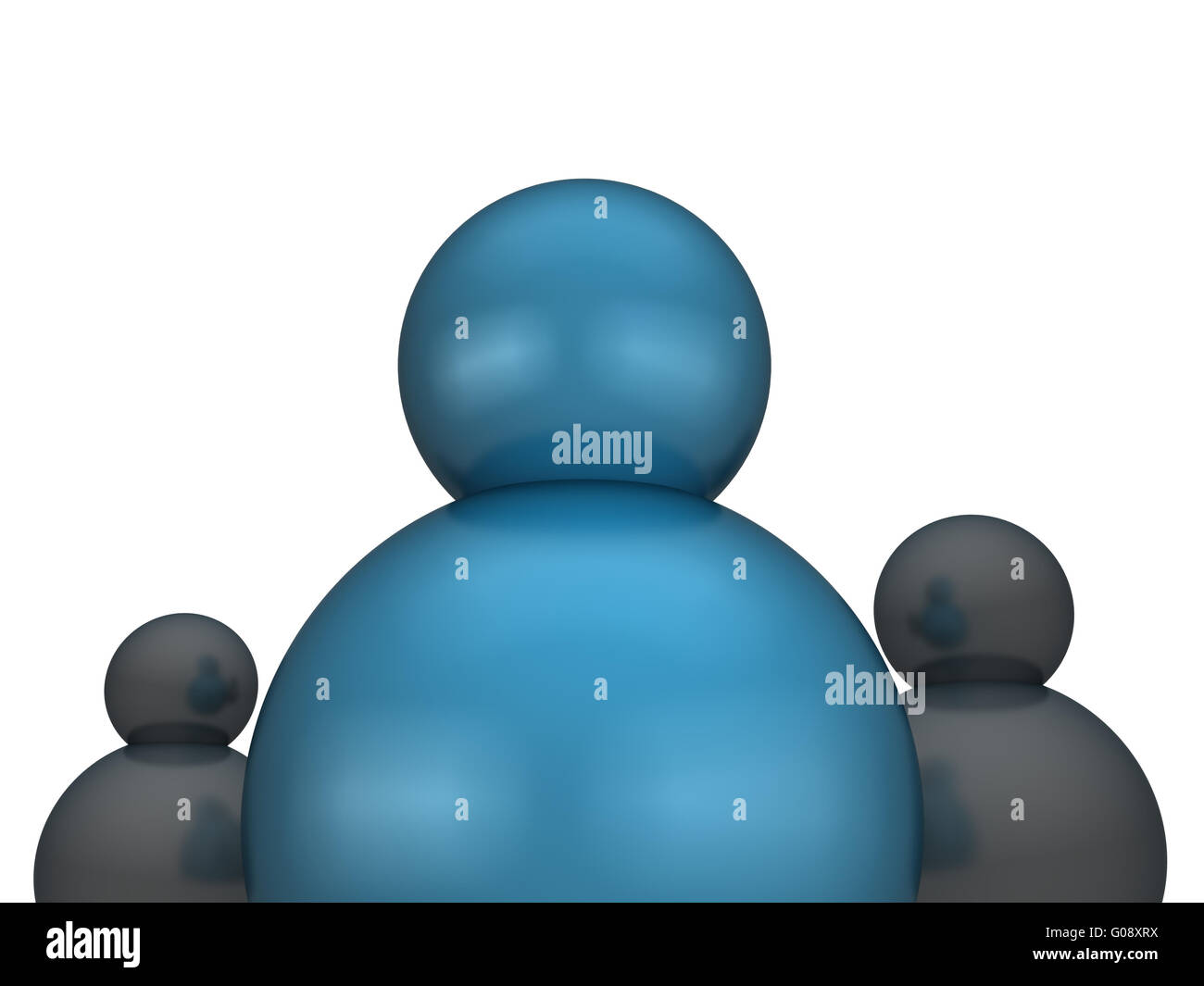 Successful business leader standing front of his team Stock Photo - Alamy