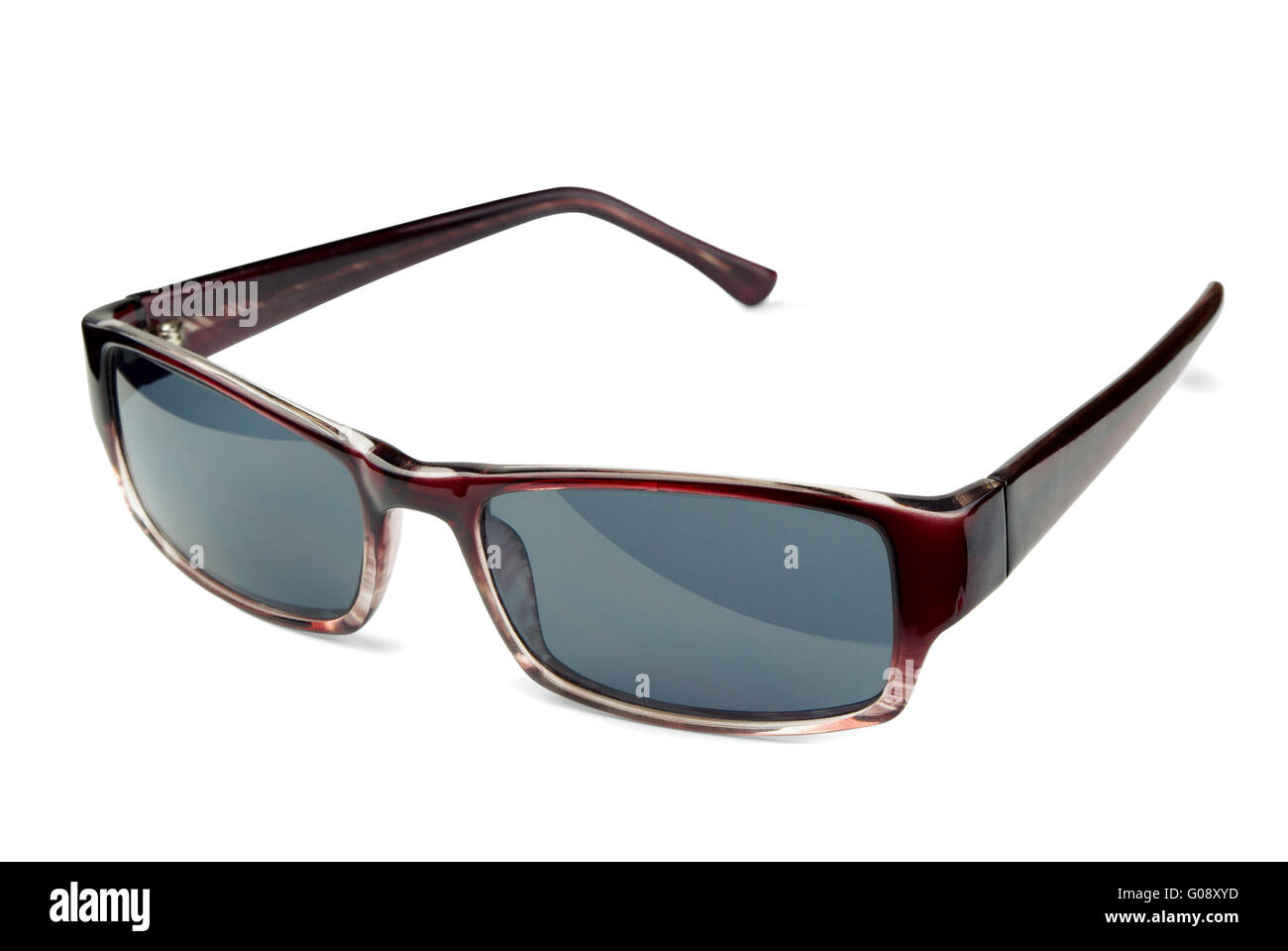 Thick Frame Sunglasses, Black/Grey