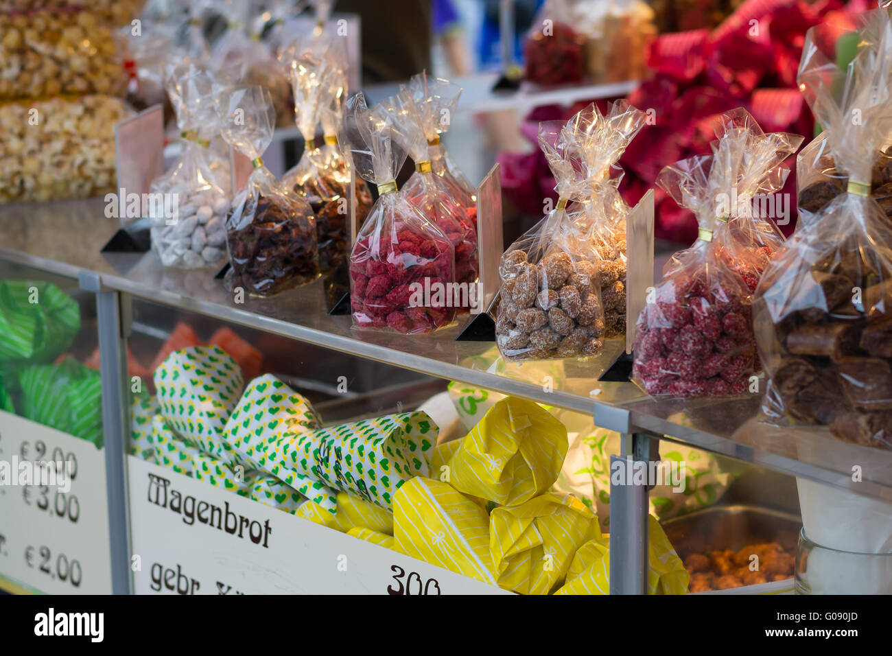 booth for sweets Stock Photo Alamy