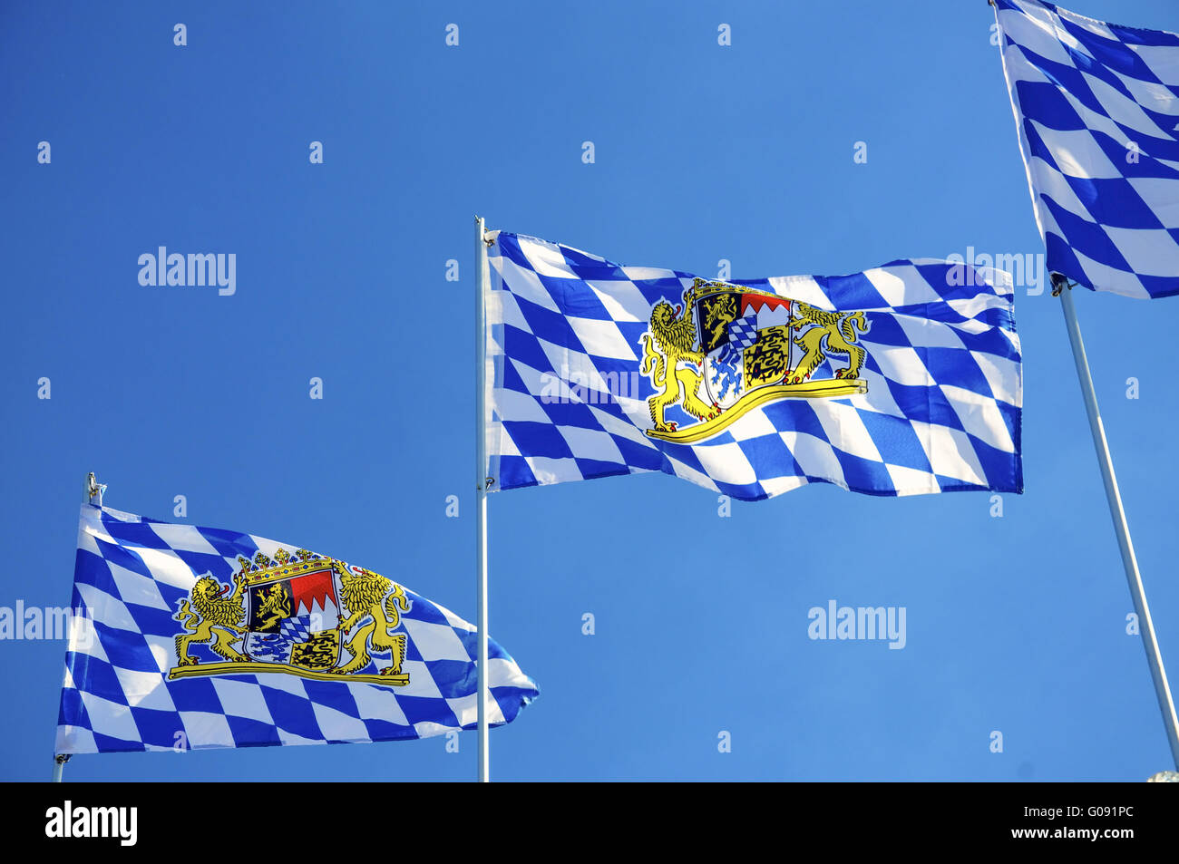 Bavarian Flags Stock Photo