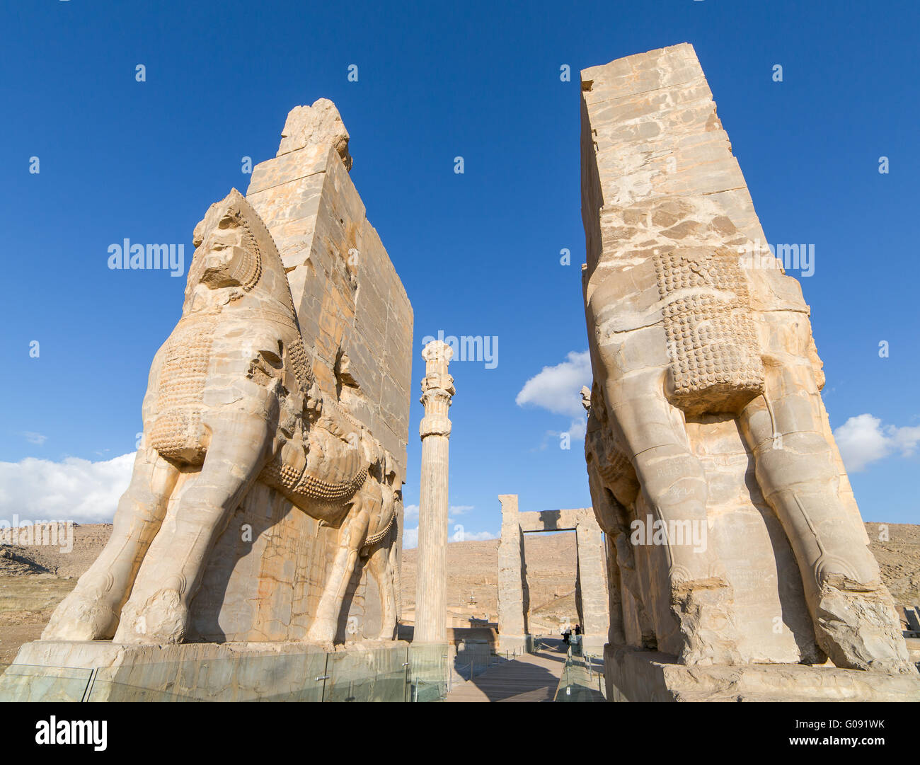 Ancient Persepolis Gate, Iran Stock Photo