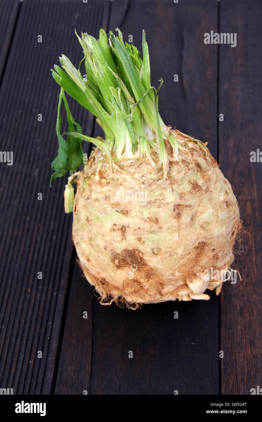 root celery Stock Photo