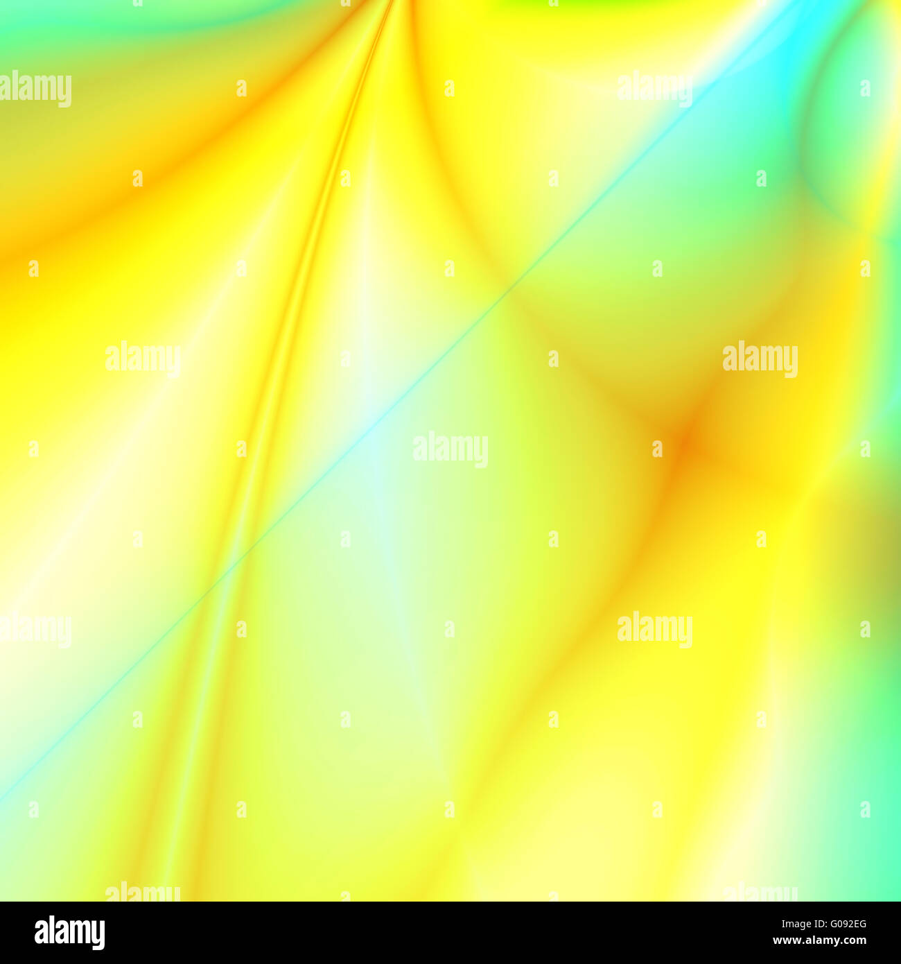 abstract smoothed lines and gradients of yellow co Stock Photo