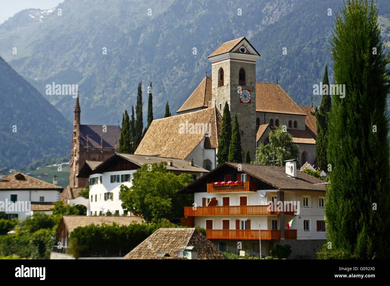 church in the alps in europe Stock Photo - Alamy