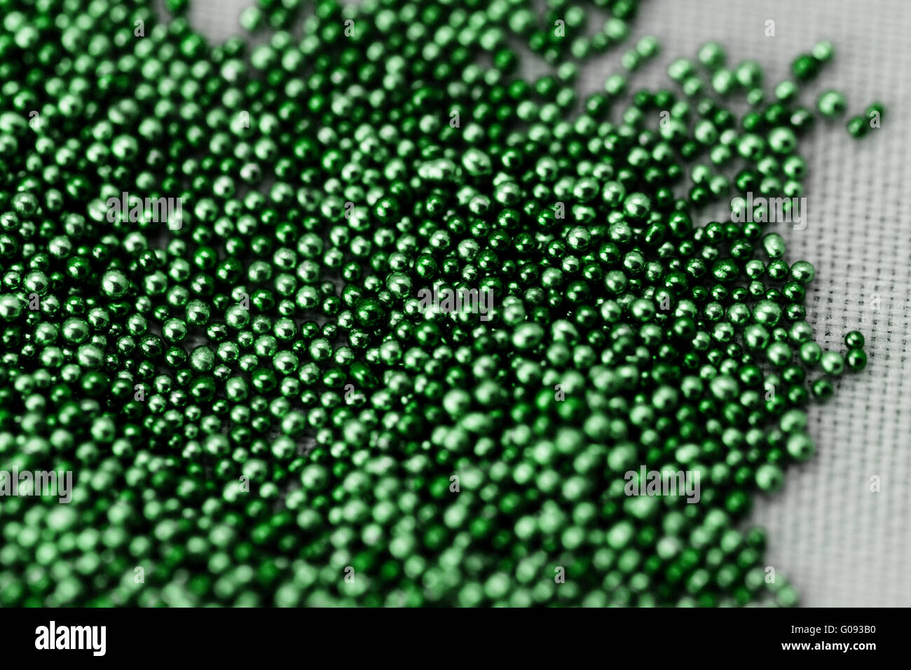 Pile Green Balls Of Bead Suitable For Background And Texture Stock Photo Alamy