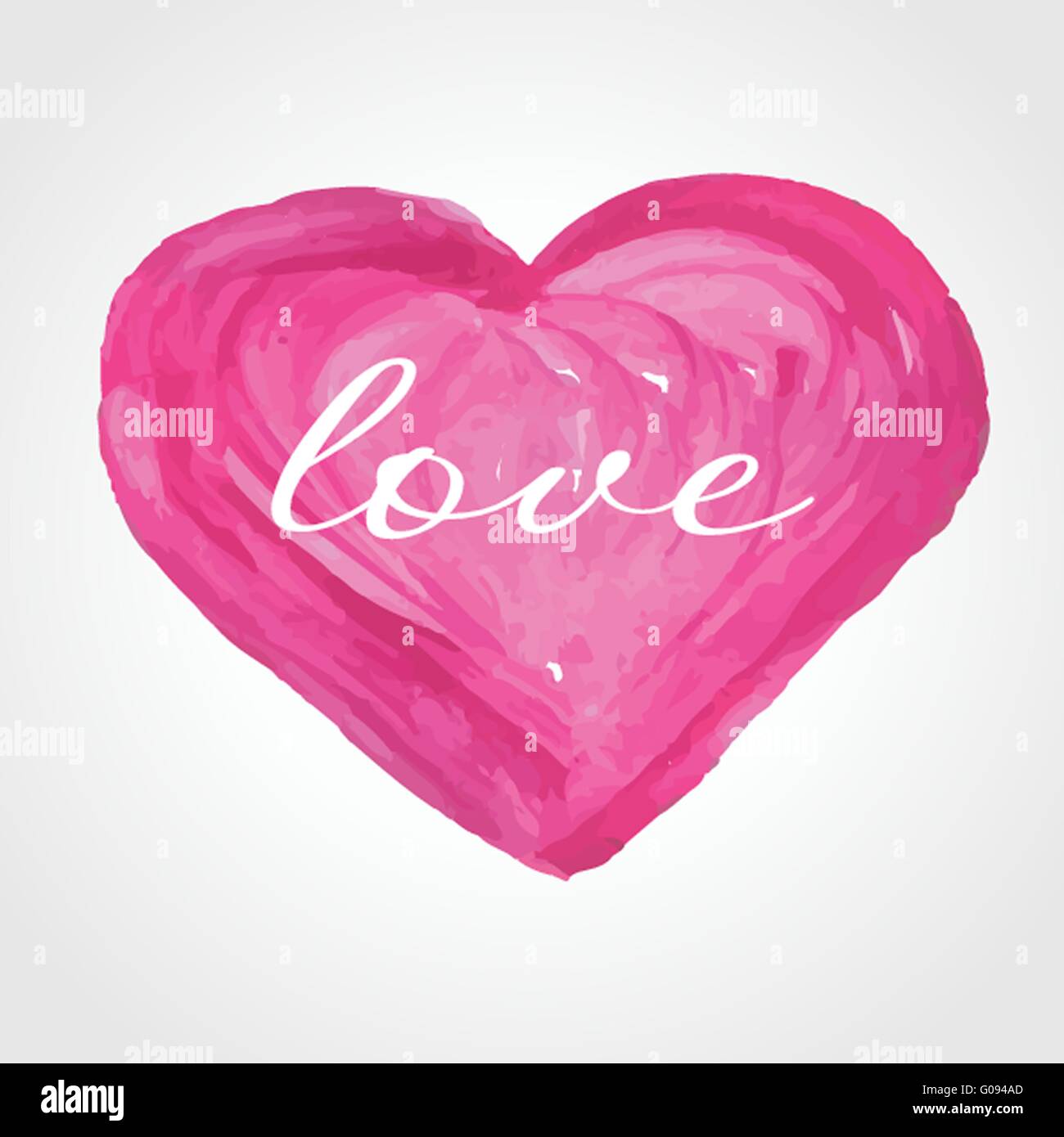 Beautiful greeting vintage Valentine`s card with pink heart Stock Photo ...