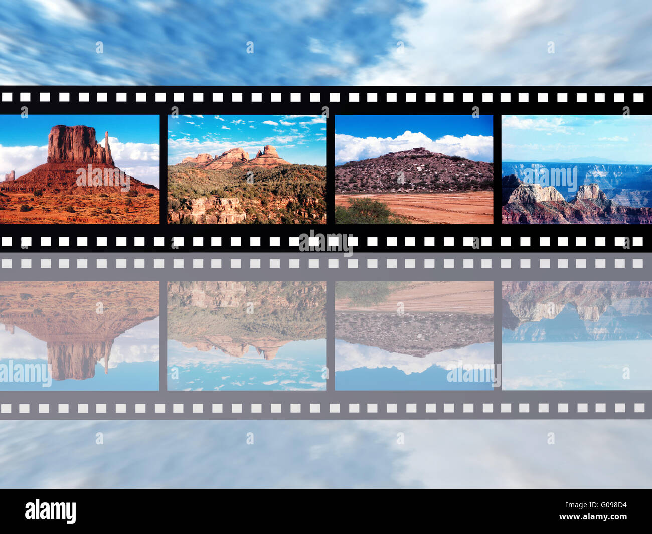 American landscapes collage hi-res stock photography and images - Alamy