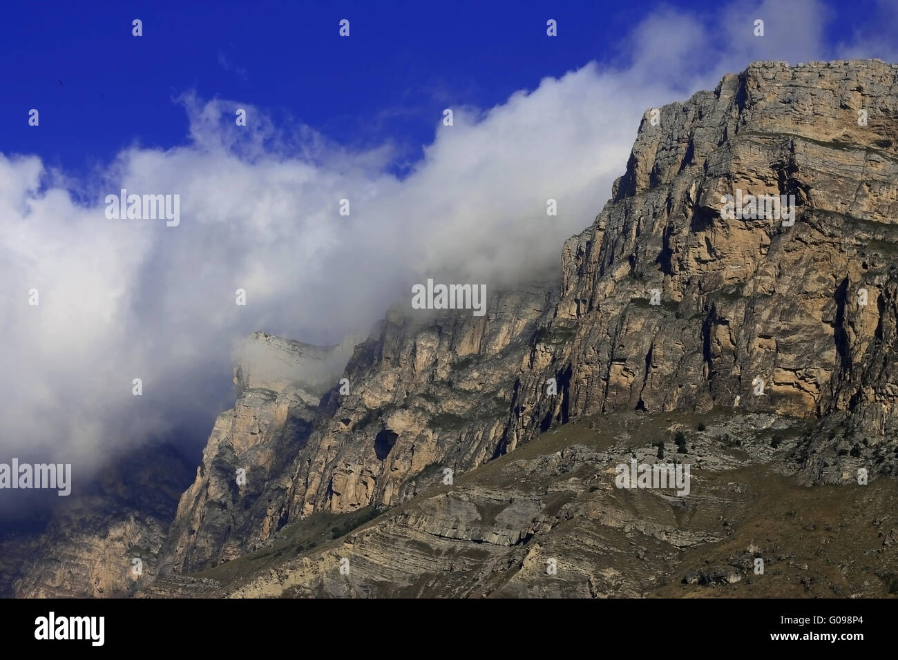 Caucasus mountains summertime. The Adyl-Su canyon Stock Photo
