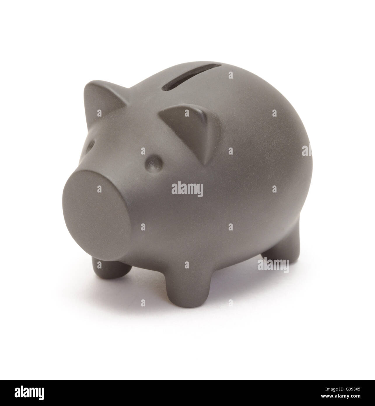 Black piggy bank Stock Photo - Alamy