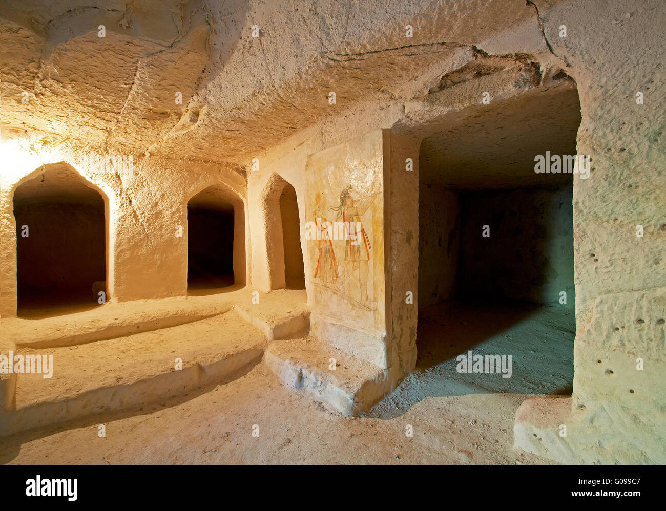 Burial Cave in Beit Guvrin, Israel Stock Photo