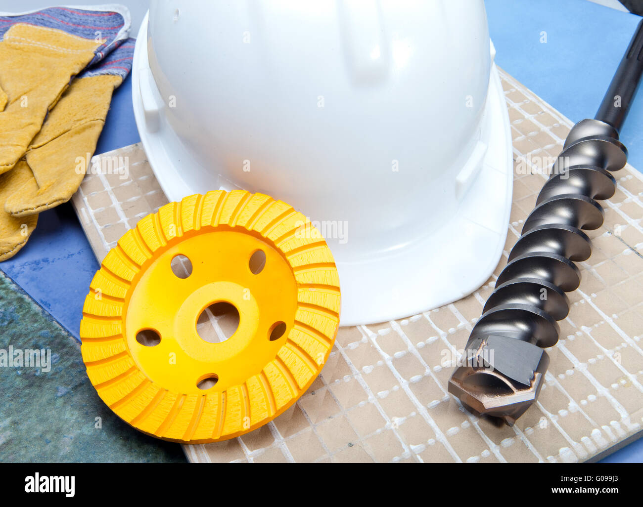 The drill, grinding disk for operation on concrete Stock Photo Alamy