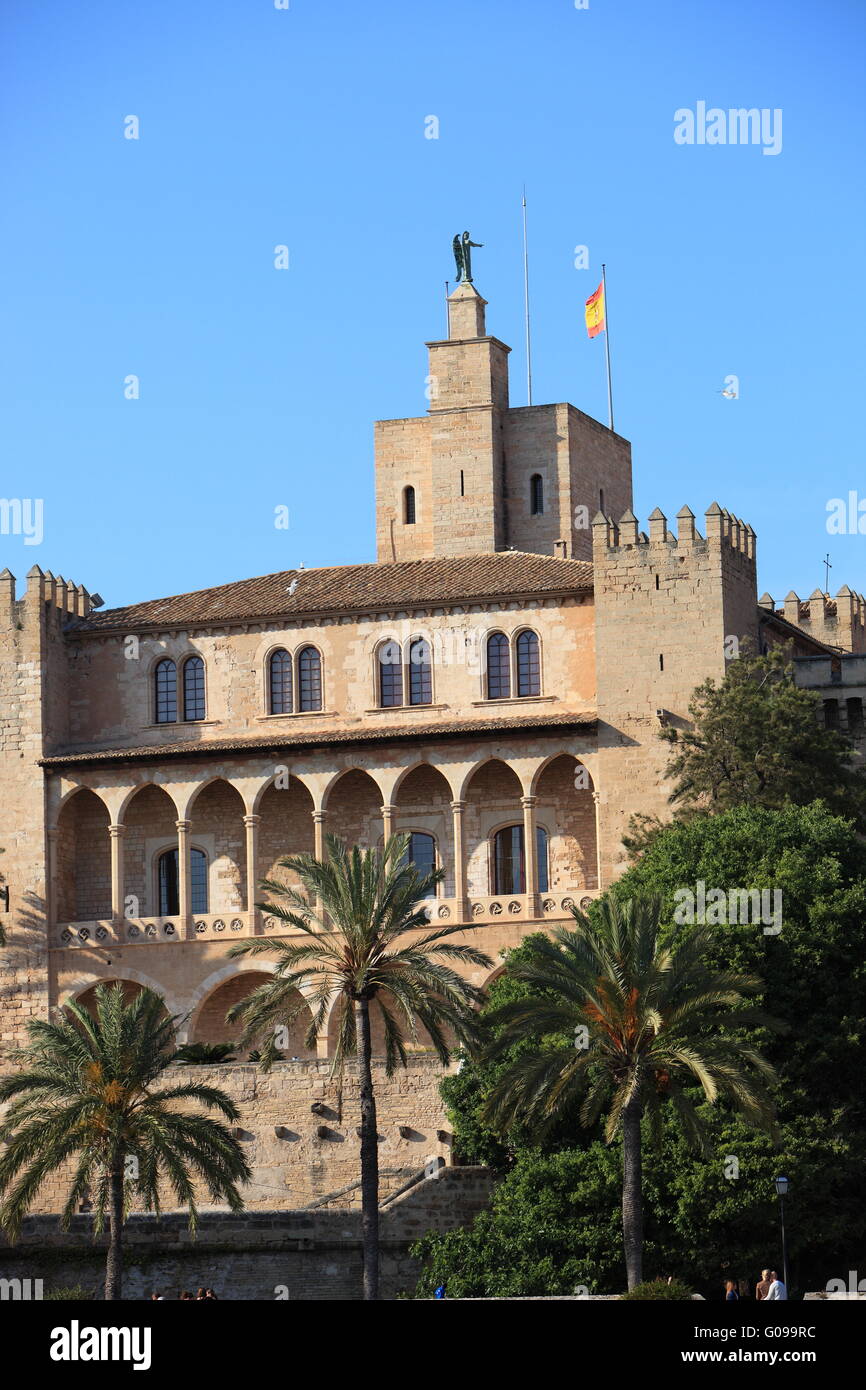Royal Palace of Almudaina, Palma Stock Photo