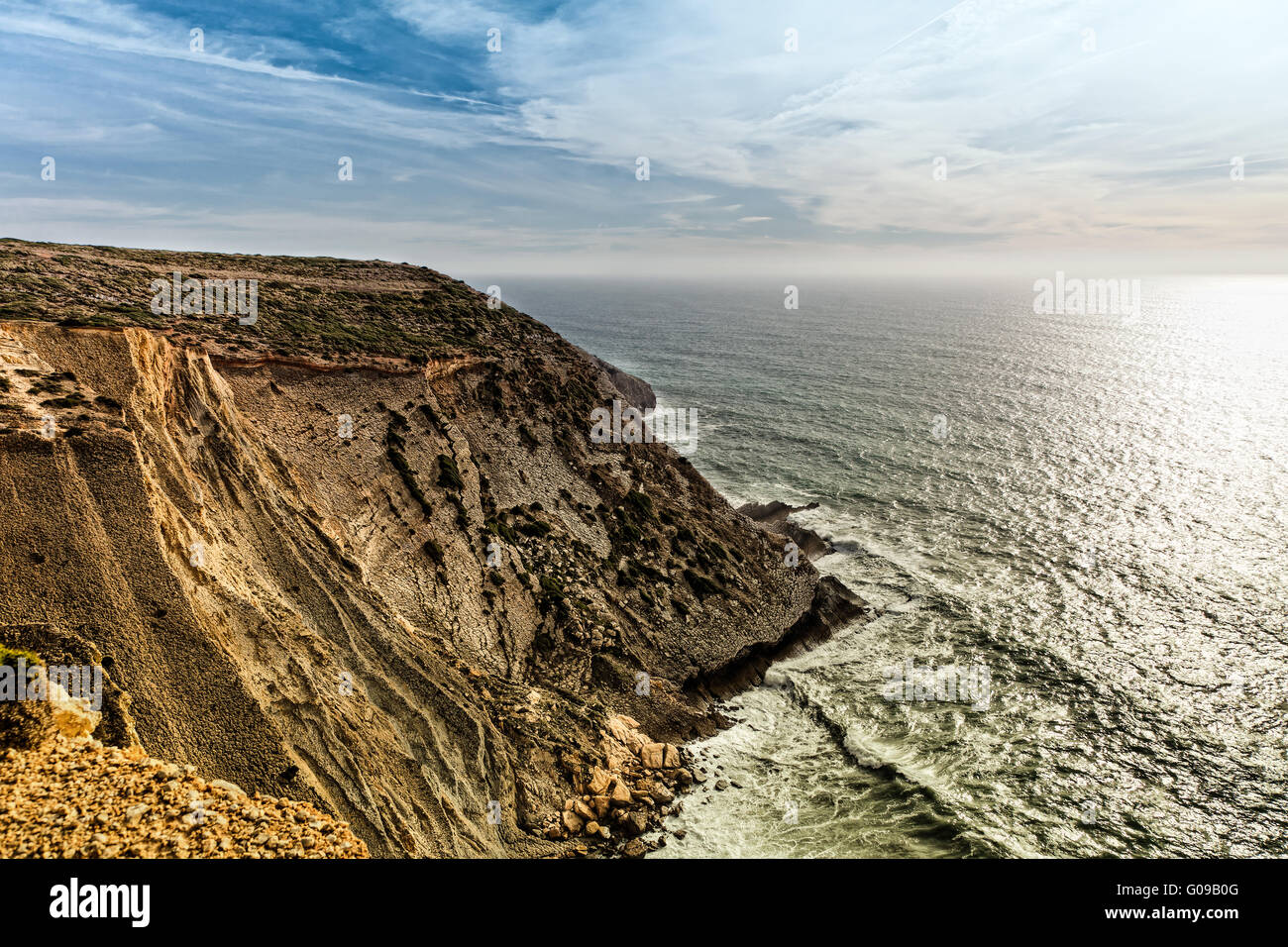 Portuguese Coastline. Stock Photo