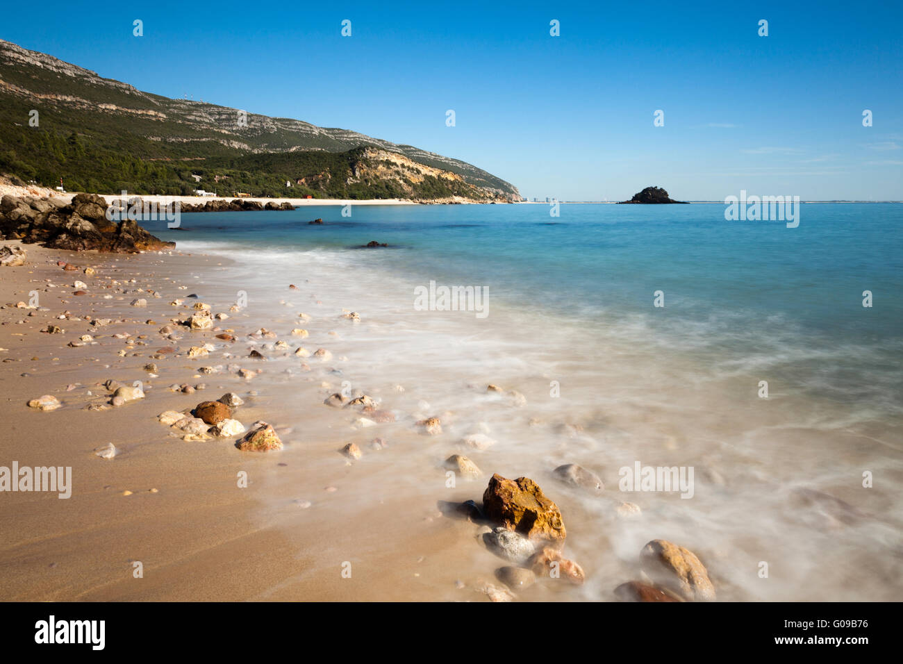 Beach with awesome rocks Stock Photo - Alamy