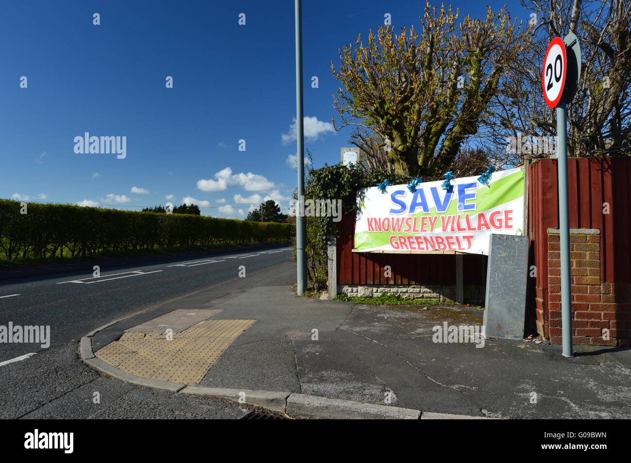 Save our precious green belt Stock Photo