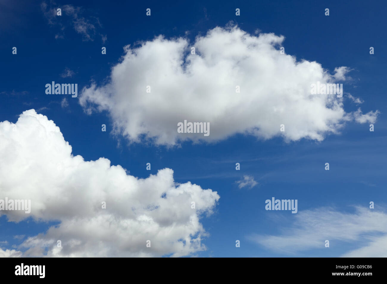 white clouds against blue sky Stock Photo - Alamy
