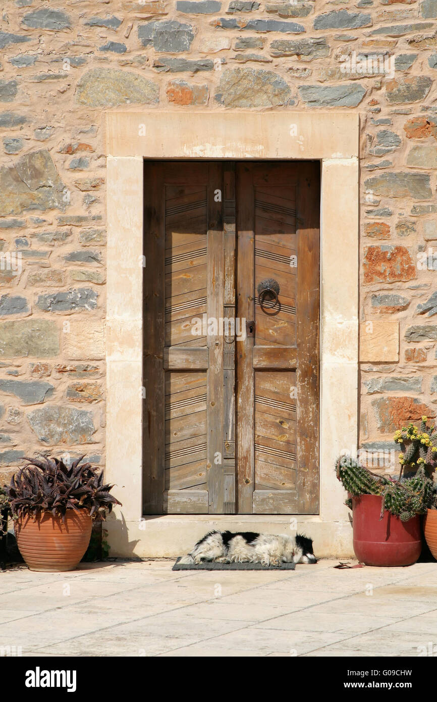 Doors 0090. Crete Stock Photo