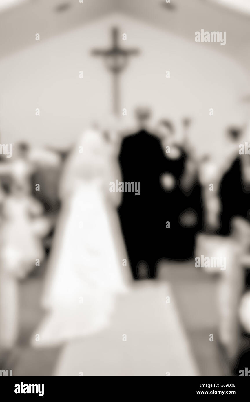 Bride and groom before church hi-res stock photography and images - Alamy
