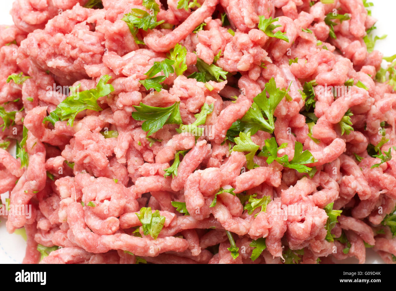 Fresh ground beef Stock Photo Alamy