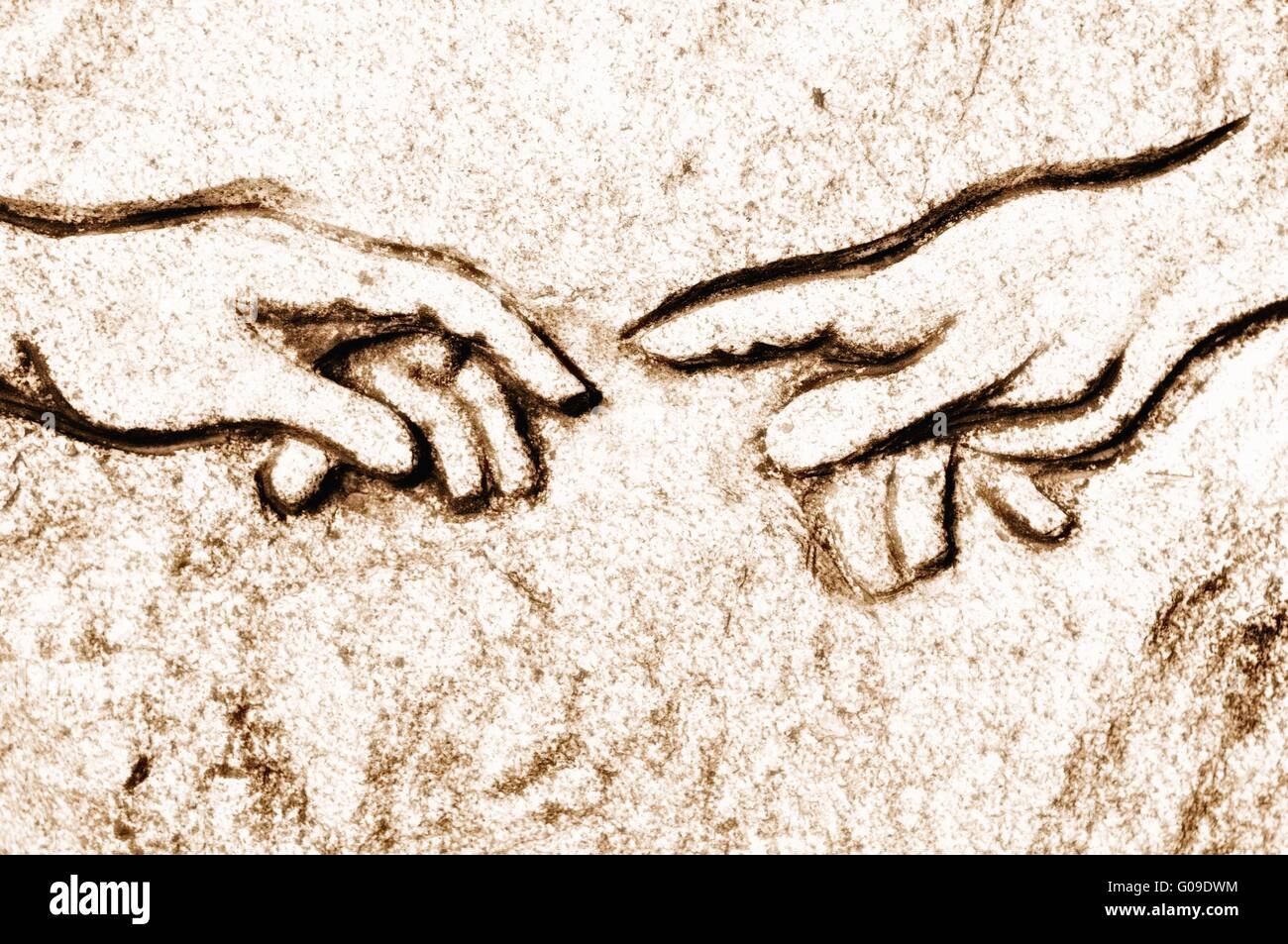 The creation of adam michelangelo hi-res stock photography and images ...