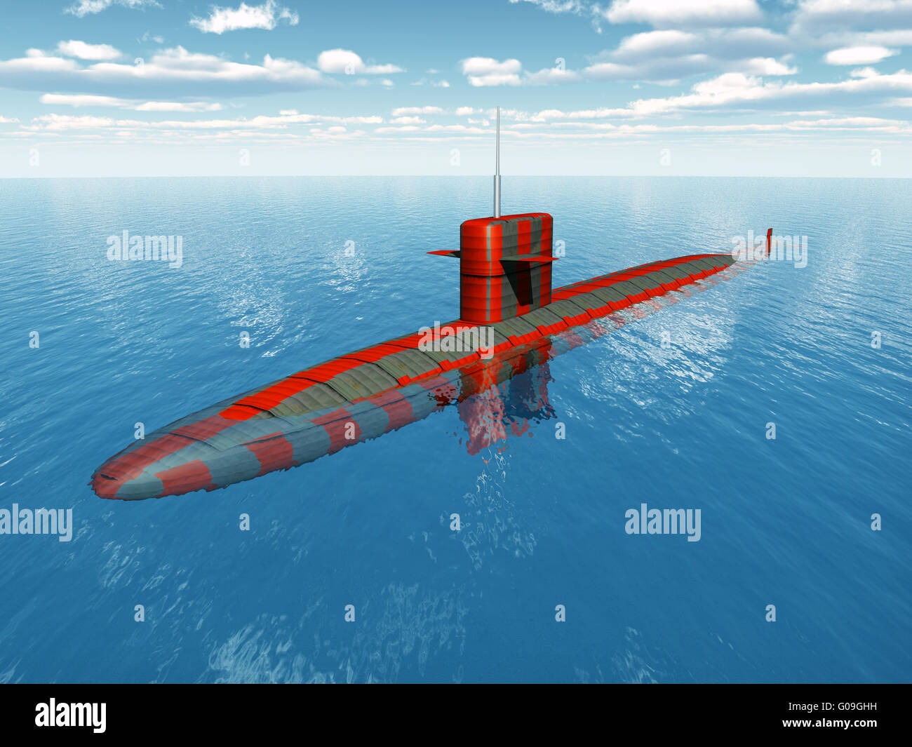 American Nuclear Submarine Stock Photo