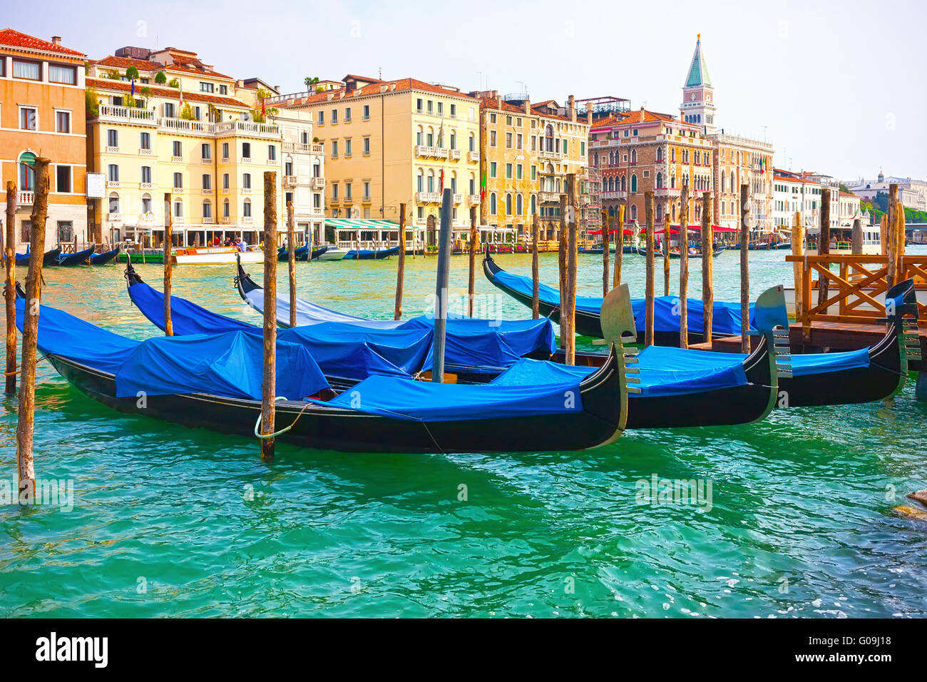Gondolas in Venice Stock Photo - Alamy