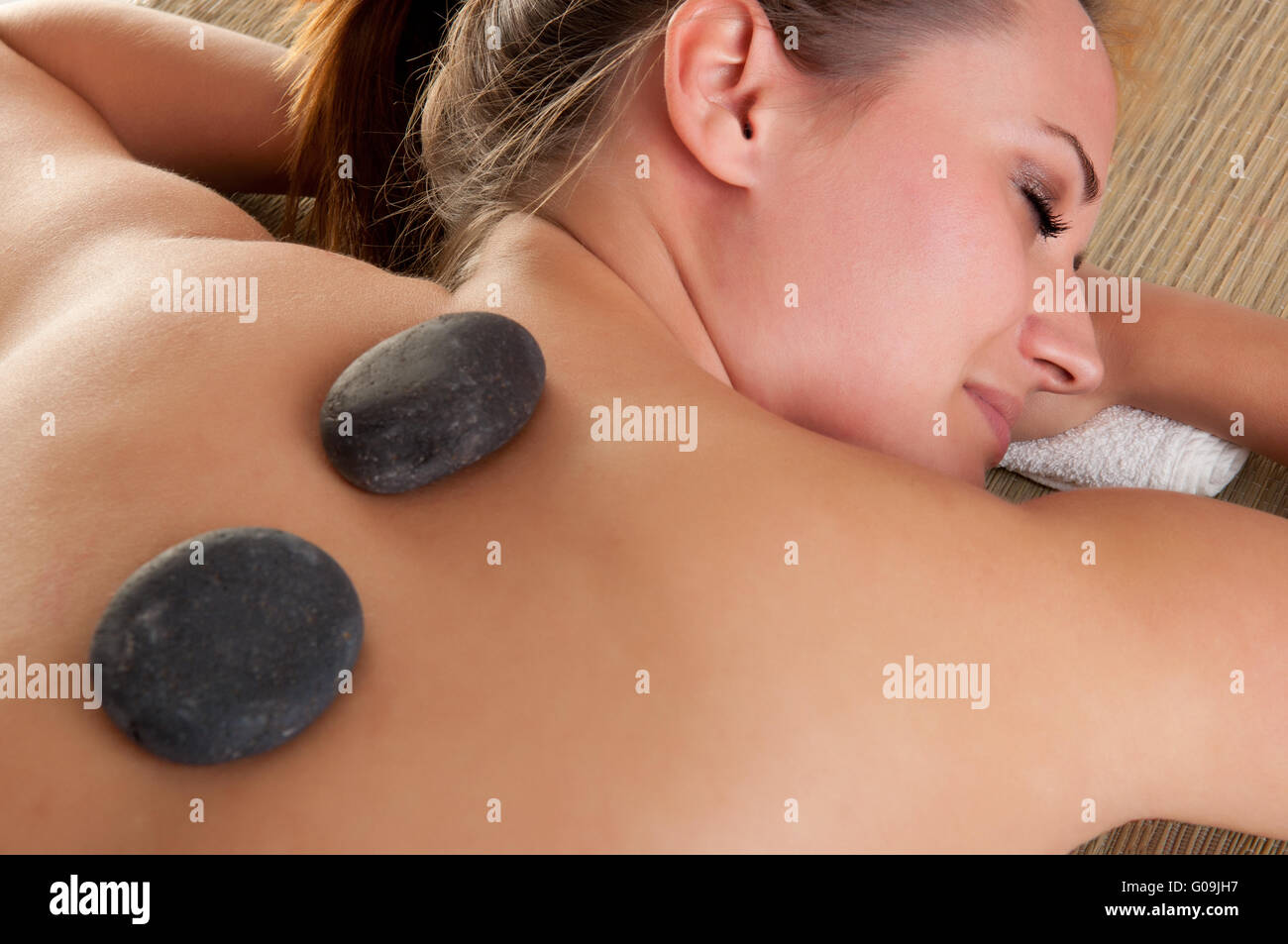 Woman in a Spa Stock Photo
