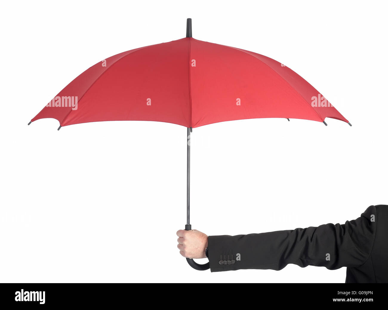 man holding umbrella Stock Photo - Alamy