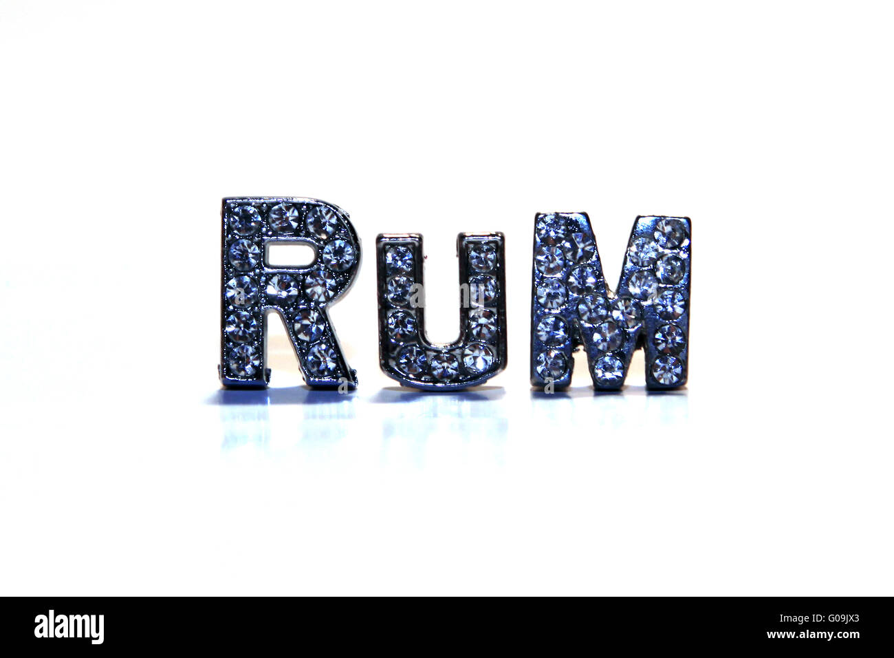 Word RUM isolated on white background Stock Photo Alamy