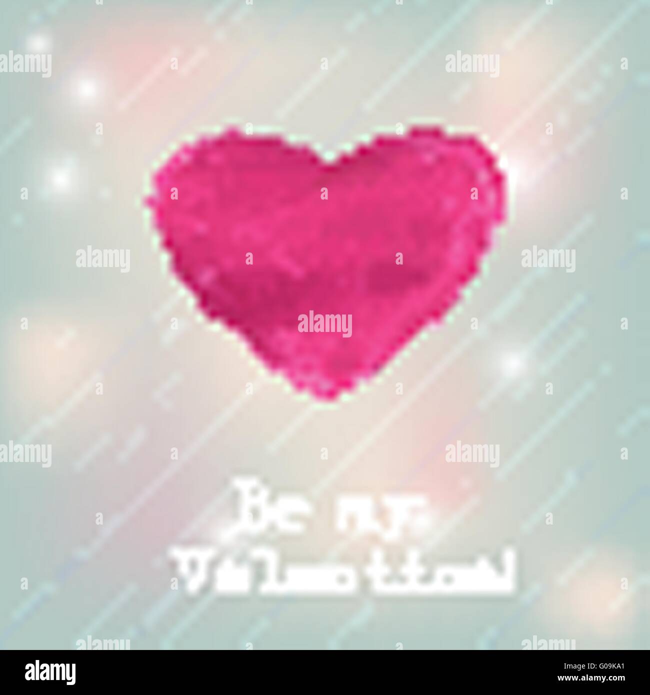 Beautiful greeting vintage Valentine`s card with pink heart Stock Photo ...