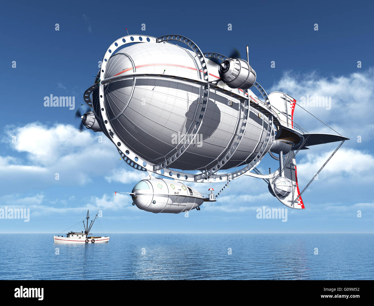 Medieval Fantasy Airship