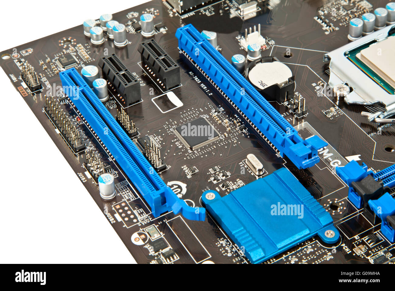 Part of laptop motherboard Stock Photo Alamy