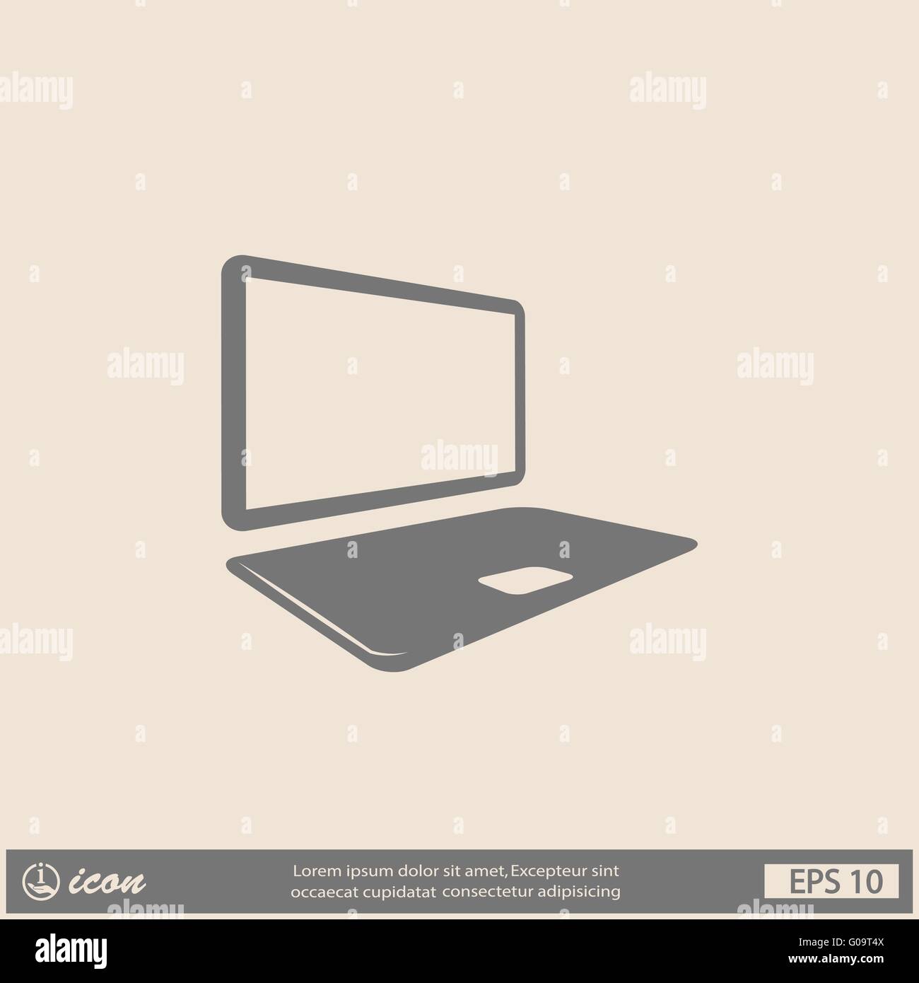 Pictograph of computer Stock Vector Image & Art - Alamy