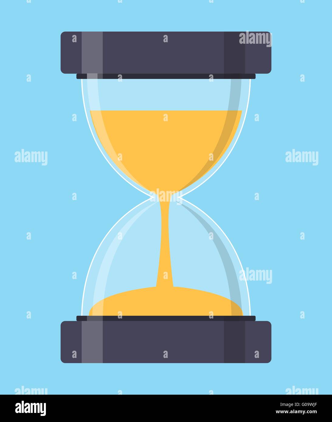 Hourglass Sandglass Icon In Flat Style Vector Illustration Stock Vector Image And Art Alamy 7213