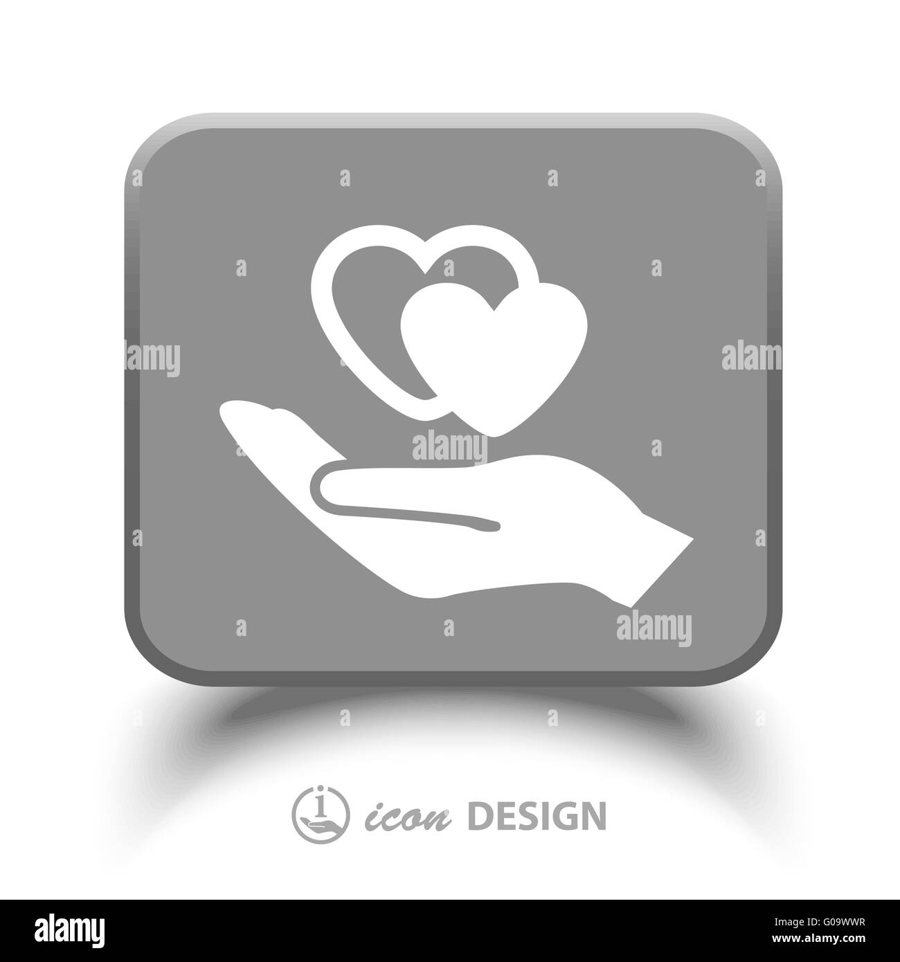 heart in hand icon Stock Vector Image & Art - Alamy