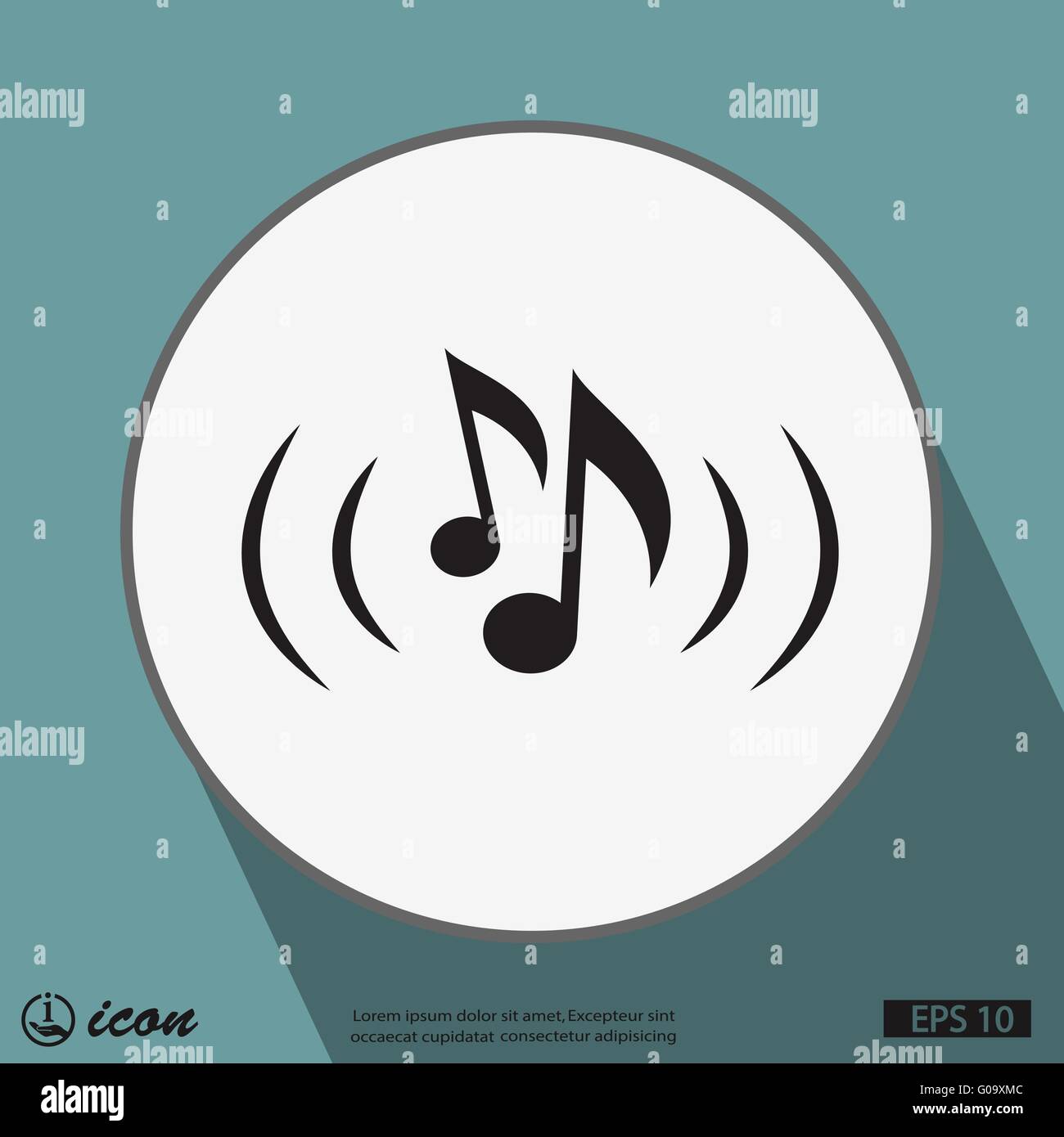 music note icon Stock Vector Image & Art - Alamy