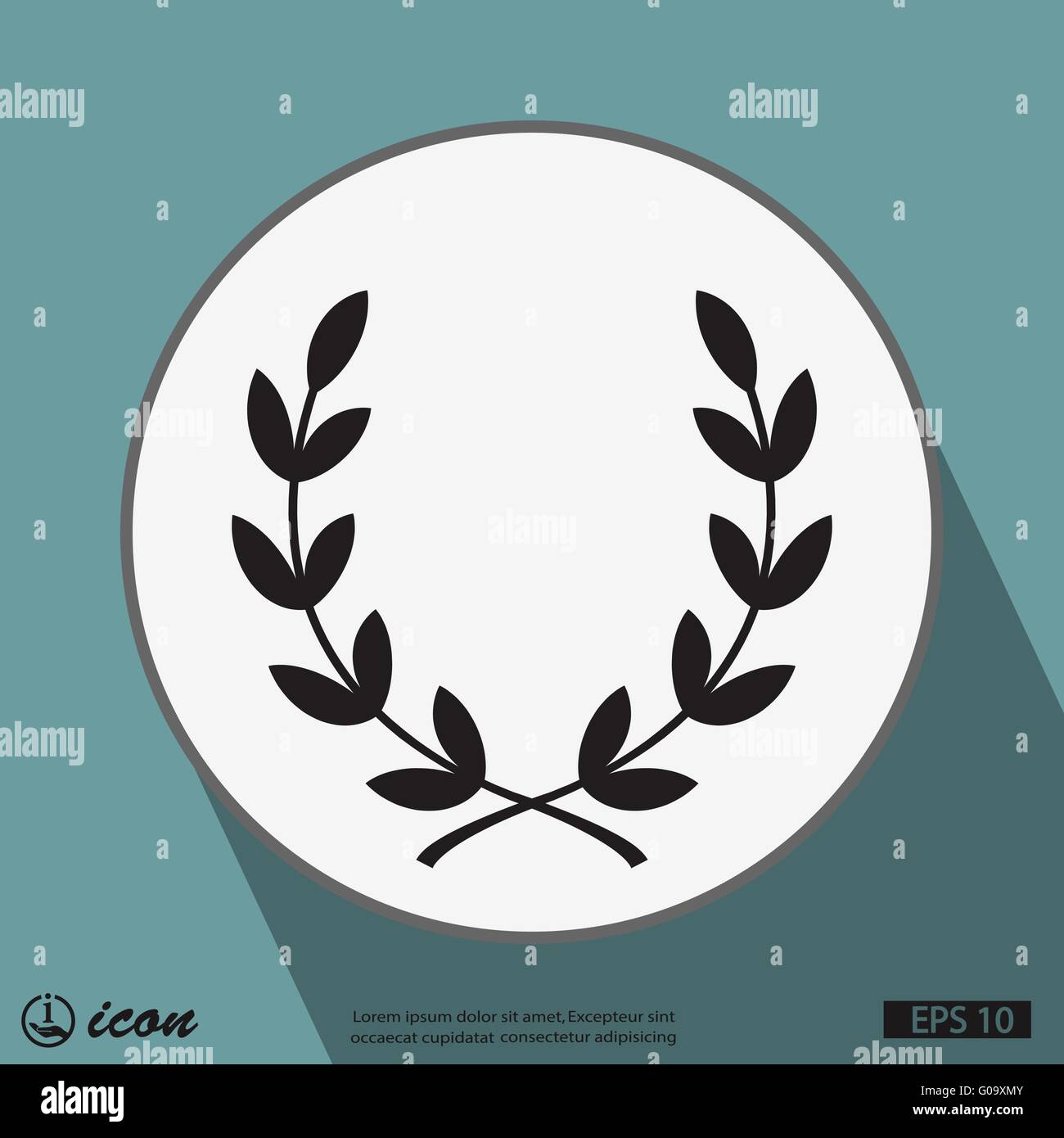 laurel wreath icon Stock Vector Image & Art - Alamy