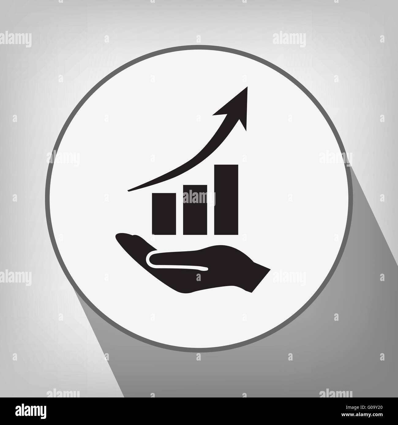 graph in hand icon Stock Vector Image & Art - Alamy