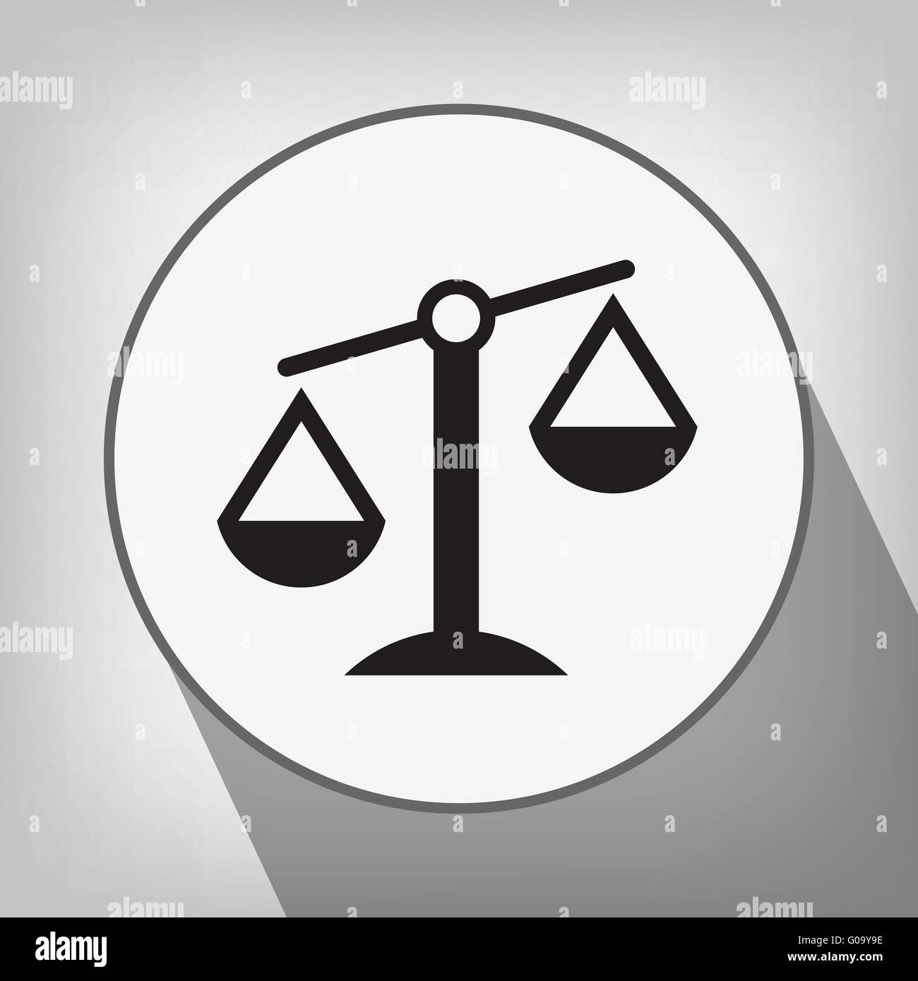 justice scales icon Stock Vector Image & Art - Alamy