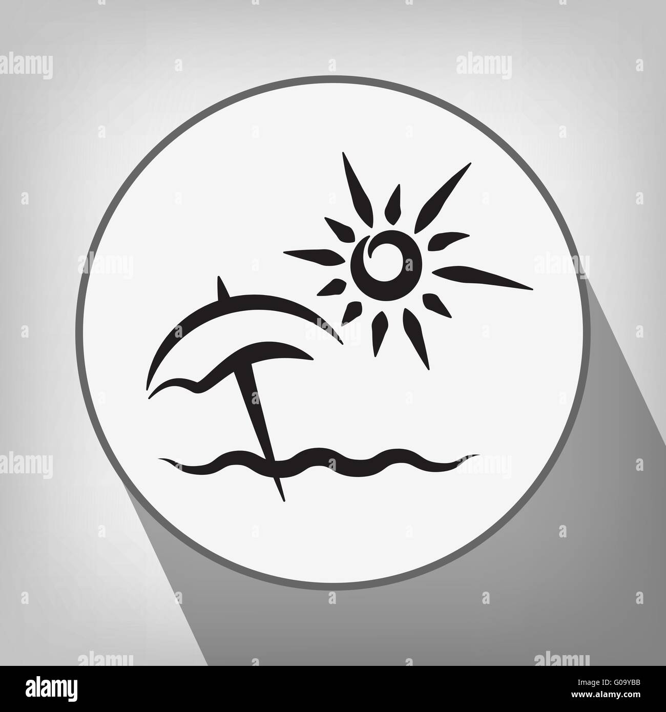 summer vacation icon Stock Vector Image & Art - Alamy