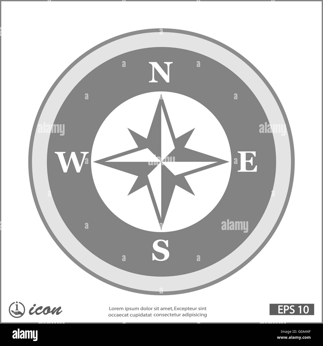 compass icon Stock Vector Image & Art - Alamy