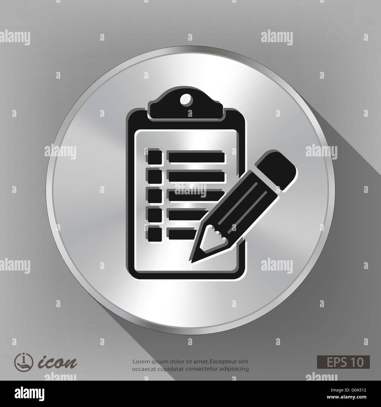 checklist icon Stock Vector Image & Art - Alamy