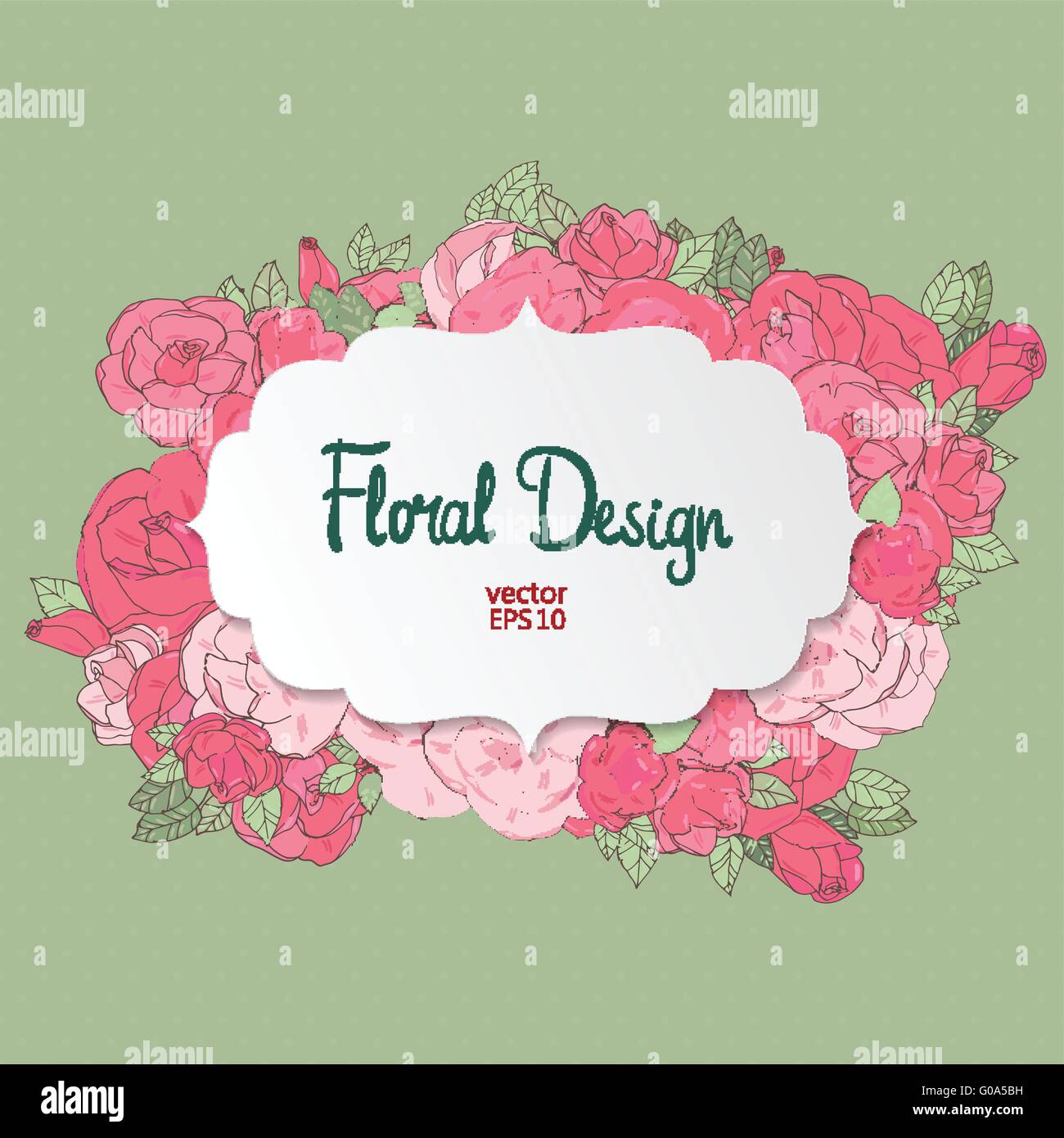 Floral vector frame Stock Vector Image & Art - Alamy