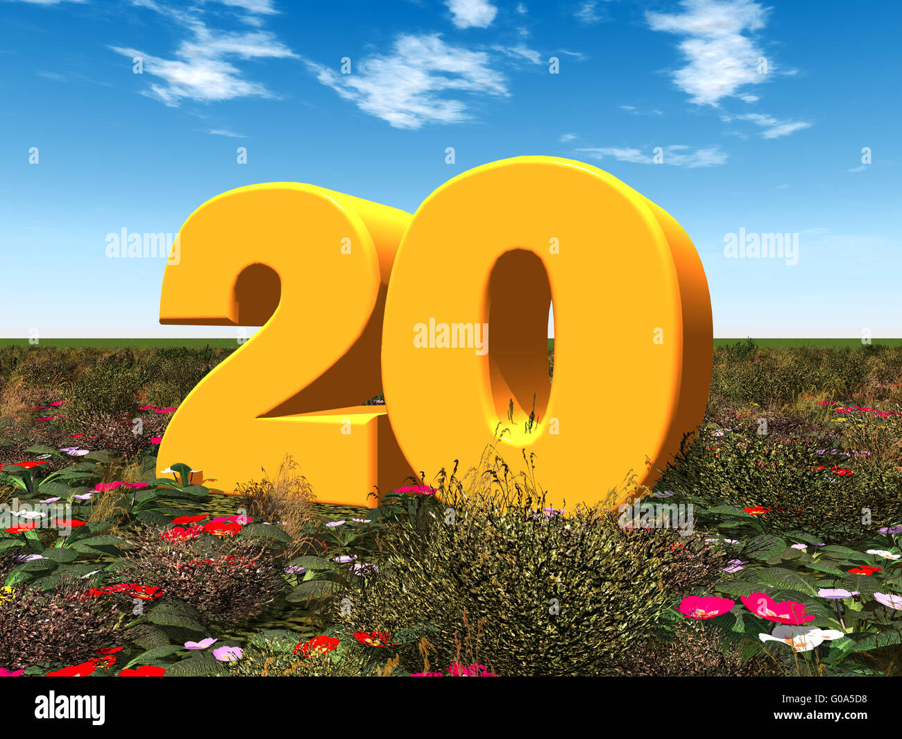 3d number 20 hi res stock photography and images Alamy