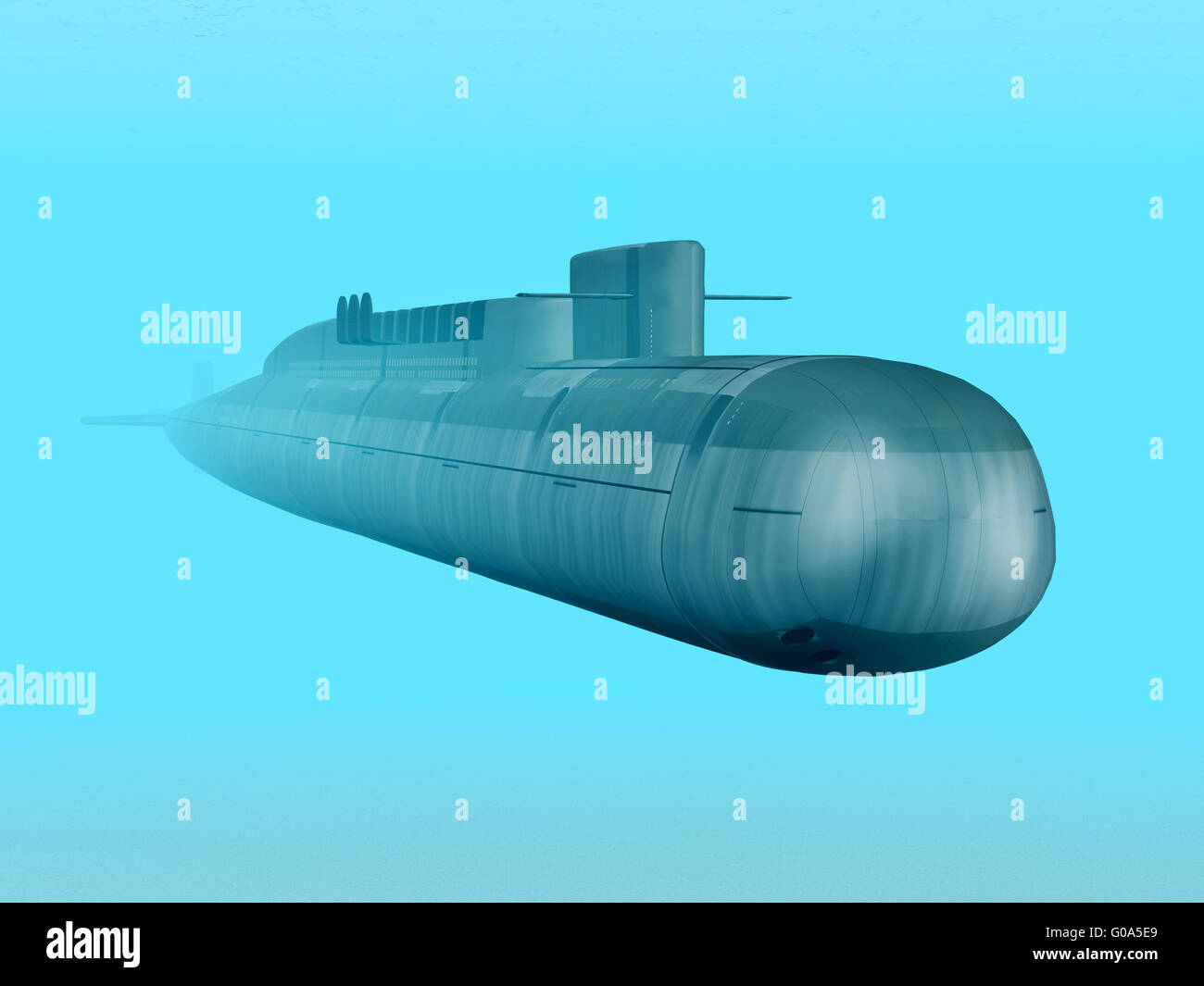 Russian Nuclear Submarine Stock Photo