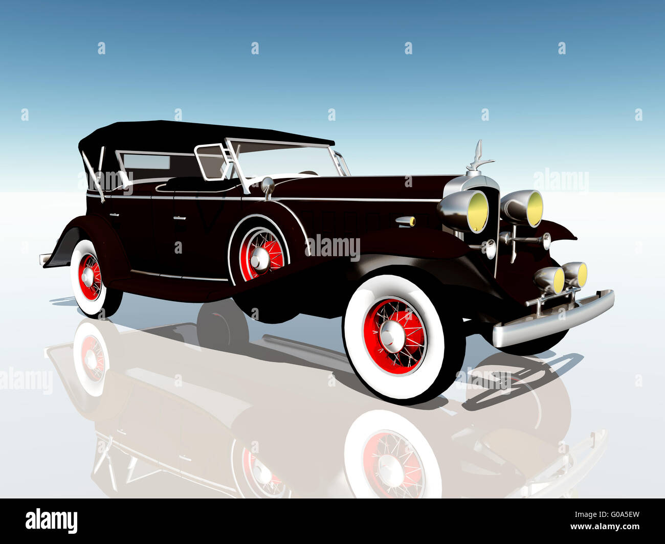 Classic American Car Stock Photo - Alamy