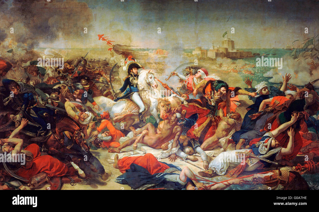 Battle of Abukir (1799) Stock Photo