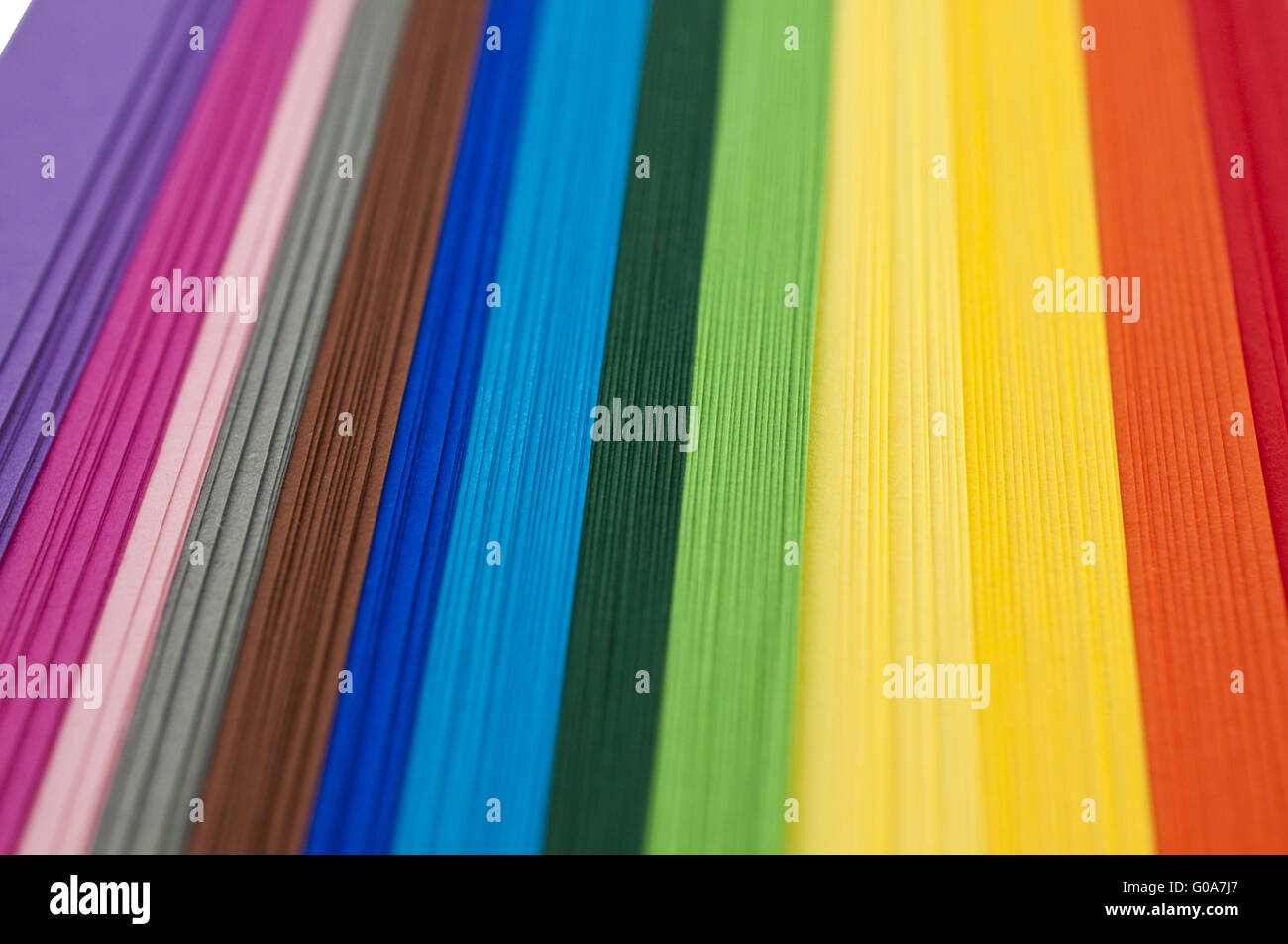 rainbow paper Stock Photo