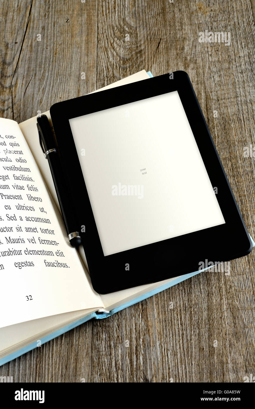 blank ebook reader Stock Photo Alamy